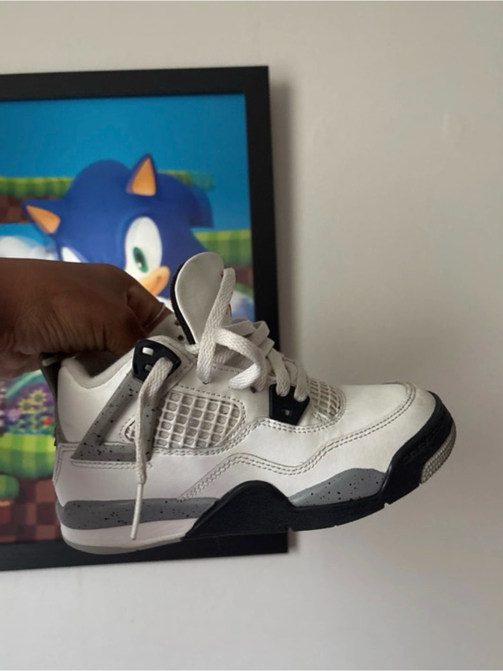 Jordan Kids White Black and Gray Sneakers